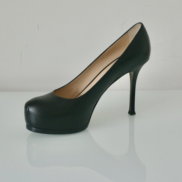 NIB Yves Saint Laurent Tribtoo Tribute  Leather Pumps Shoes - Picture 1 of 9